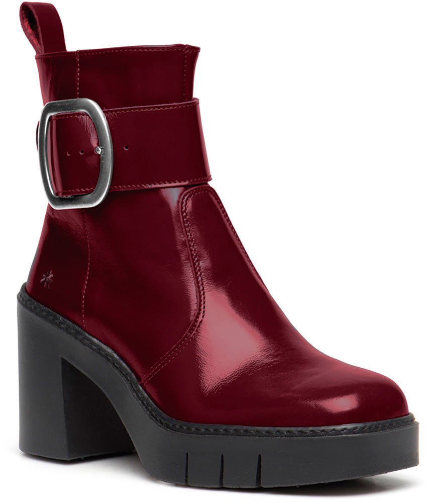 ART Berna Boot Buckle Shiny Burdeos