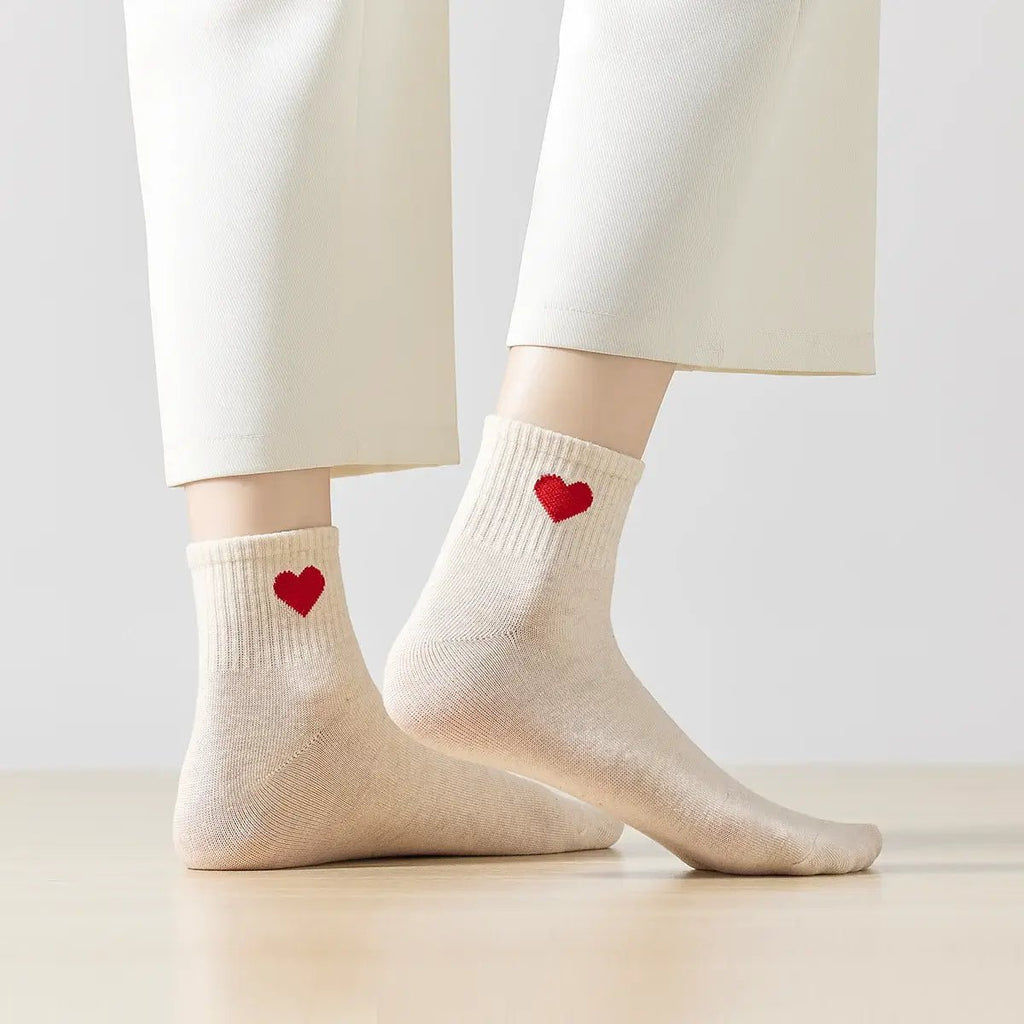 COEUR ROUGE Socks Beige