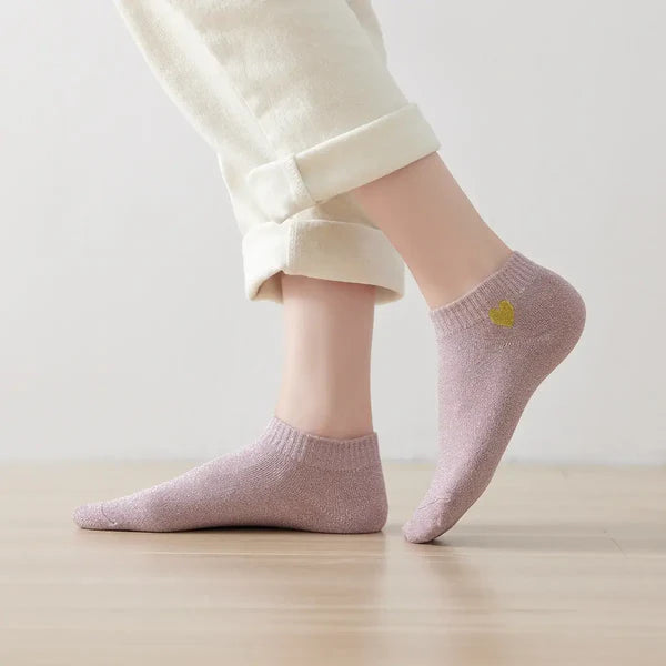 LUREX Socks Rose