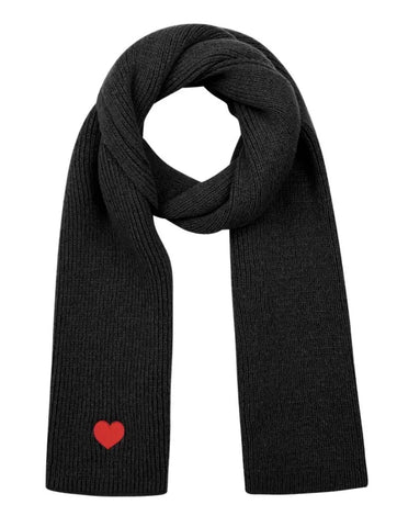 SCARF heart black (SOLD OUT)