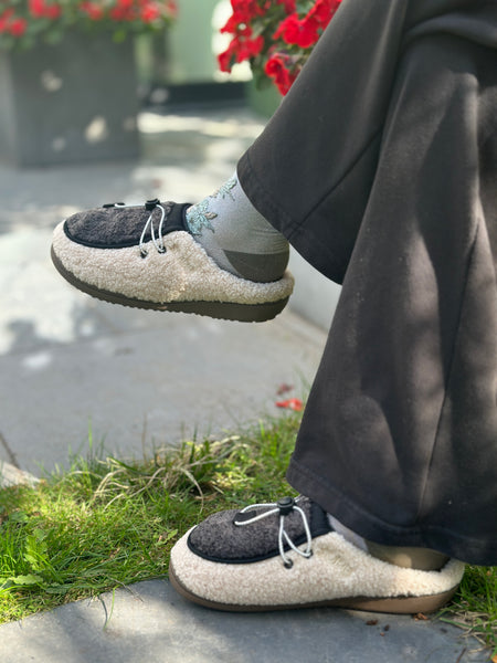 SUBU 'FROZZO' slipper Charcoal/Off White