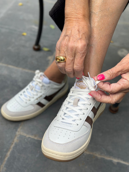 GOLA Hawk White/Dark Brown/Gold