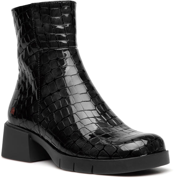 ART Varsovia Shiny Croco Black
