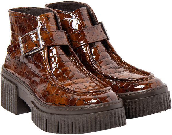 ART York Boot Buckle Shiny Croco Cuero
