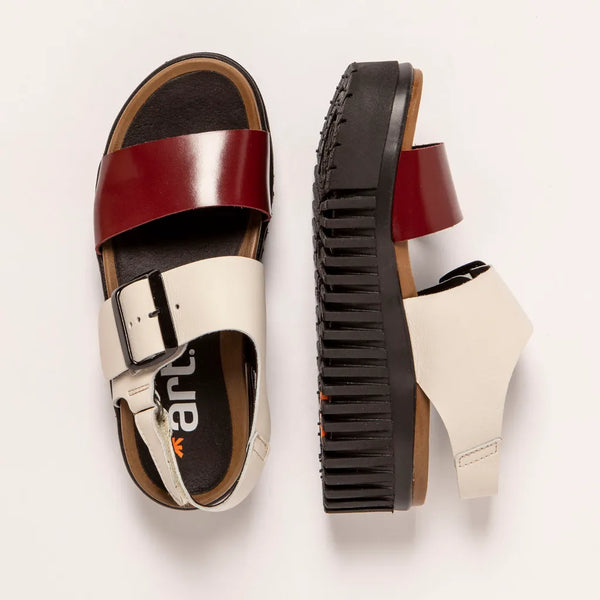 ART Brighton Buckle Sandal Multi Cream-Burdeos (SOLD OUT)