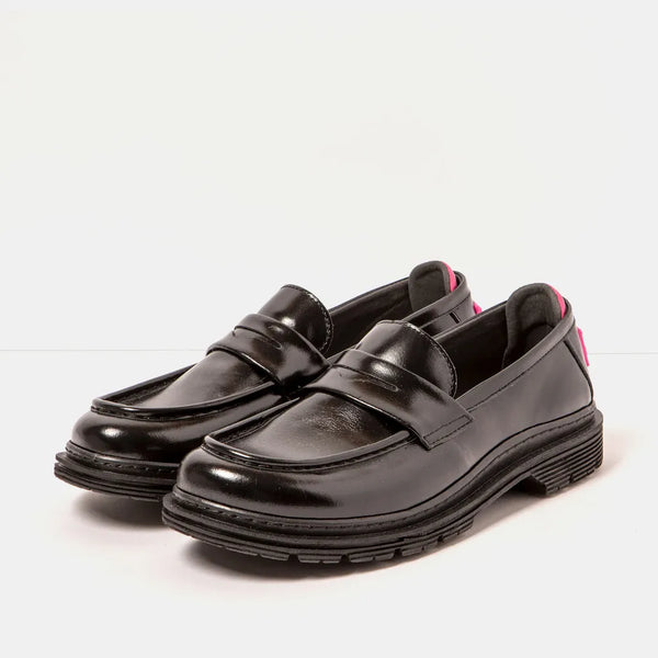 ART Birmingham Moccasin Shiny Black