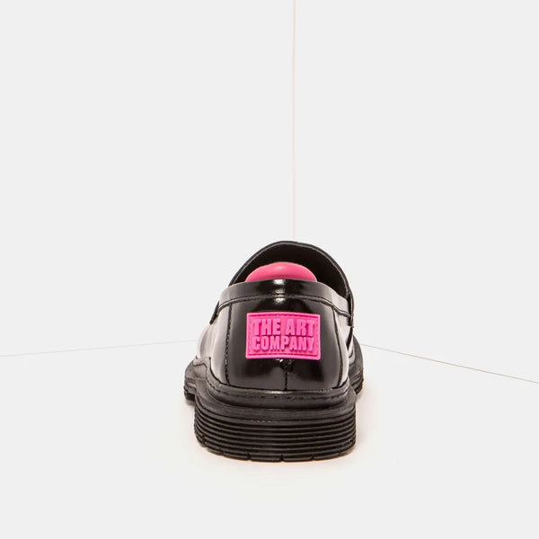 ART Birmingham Moccasin Shiny Black