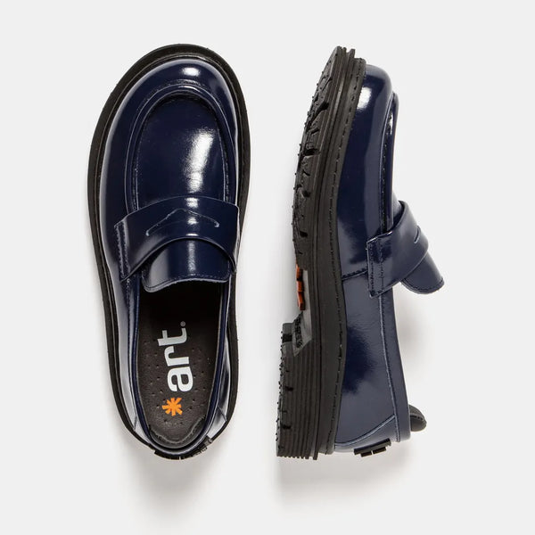 ART Birmingham Moccasin Shiny Navy (last size: 37!)