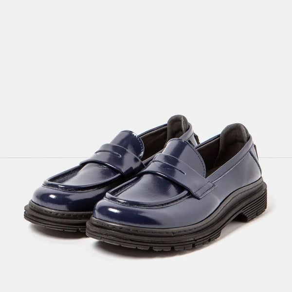 ART Birmingham Moccasin Shiny Navy (last size: 37!)