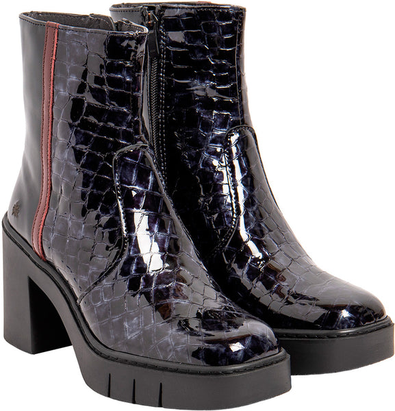 ART Berna Boot Shiny Croco Dark Grey/Black