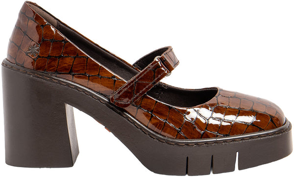 ART Berna Pump Shiny Croco Cuero