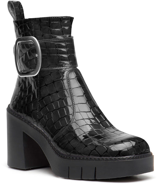 ART Berna Boot Buckle Croco Black