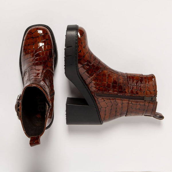 ART Berna Boot Buckle Shiny Croco Cuero