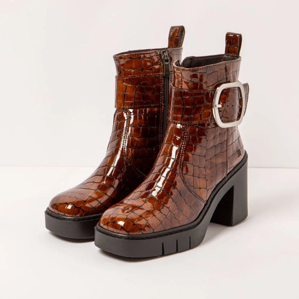 ART Berna Boot Buckle Shiny Croco Cuero