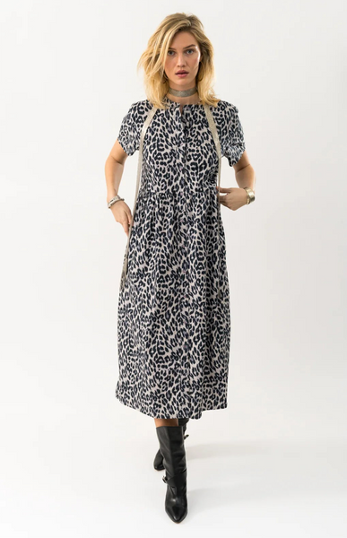 LOLLY'S LAUNDRY Aliya Maxi Dress Leopard (last size: S!)