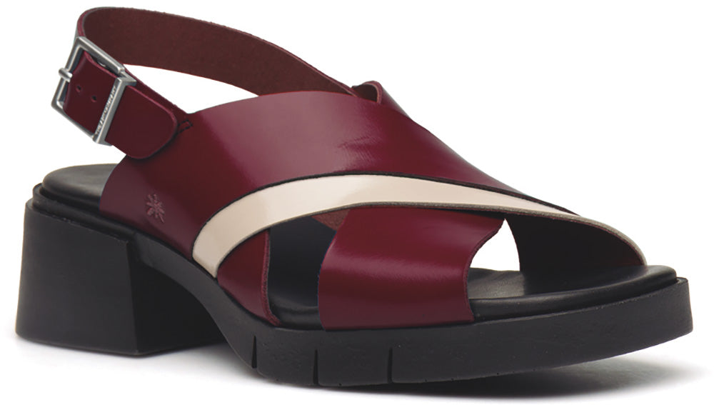 ART Varsovia Sandal Cross Burdeos-Cream