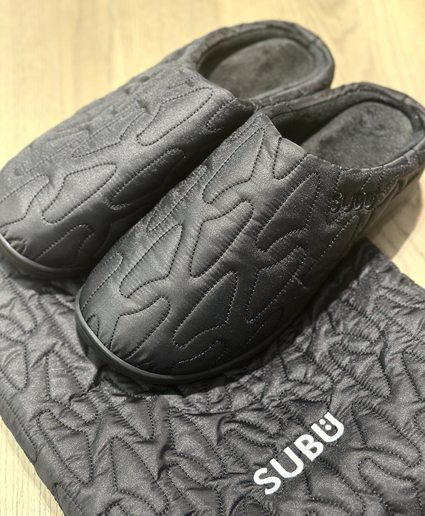 SUBU 'OUTLINE' in-/outdoor slipper Black (last pair: size 39-40!)
