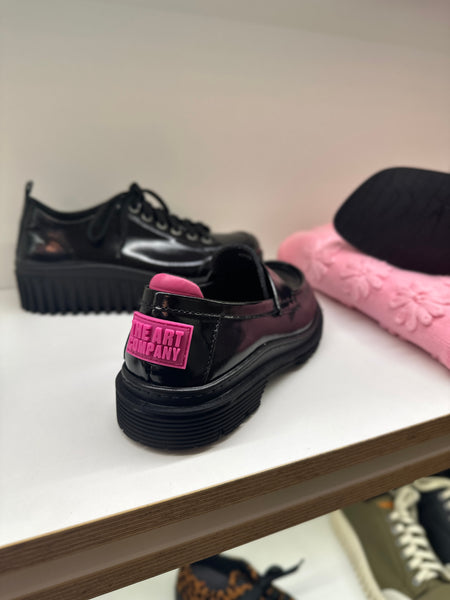 ART Birmingham Moccasin Shiny Black