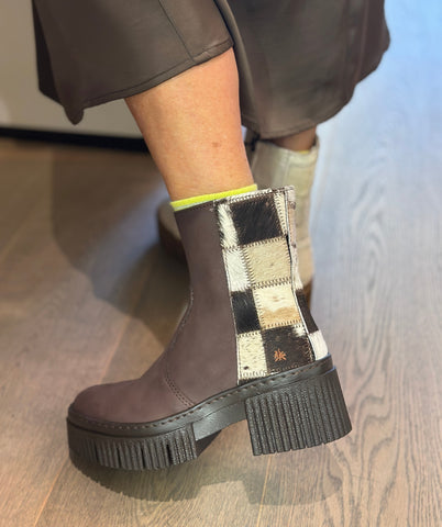 ART York Boot Brown-Texas Patchwork
