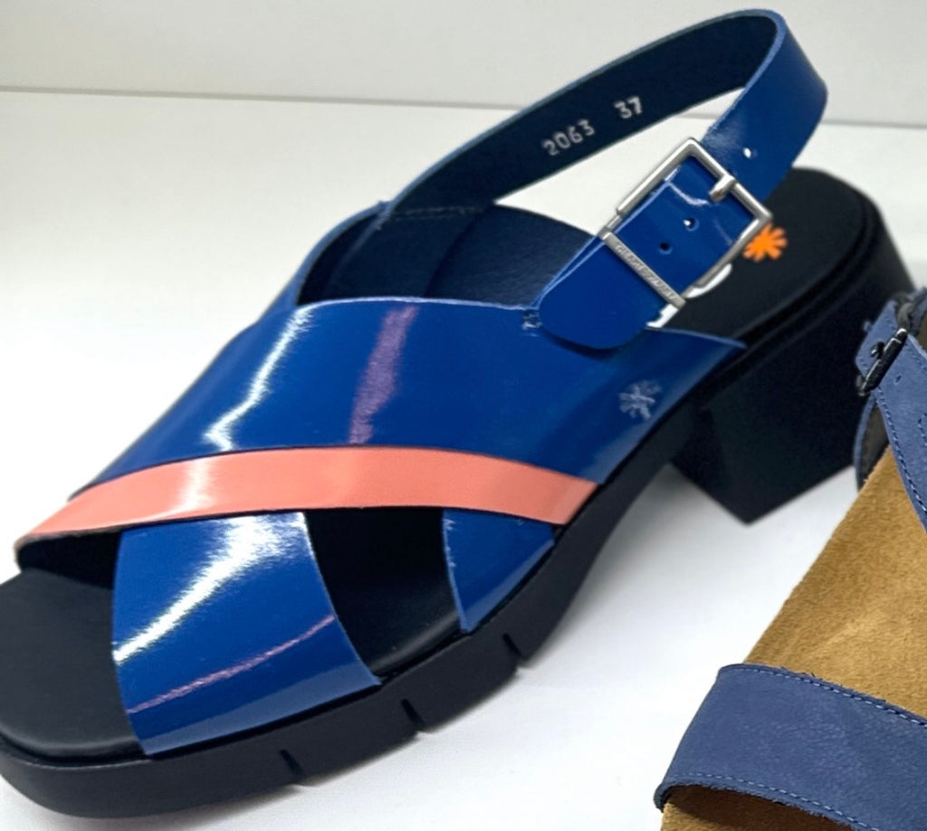 ART Varsovia Sandal Cross Royal Blue-Flamingo (last size: 40!)