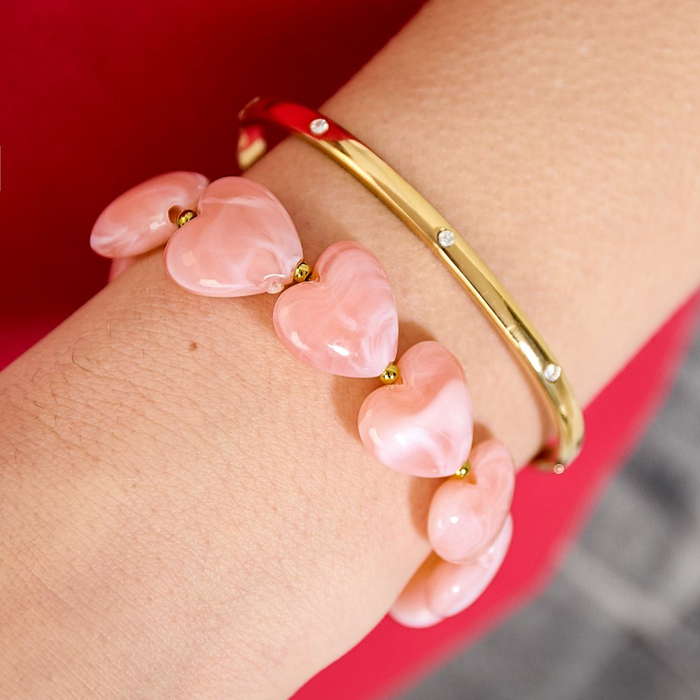 BRACELET Peach Hearts