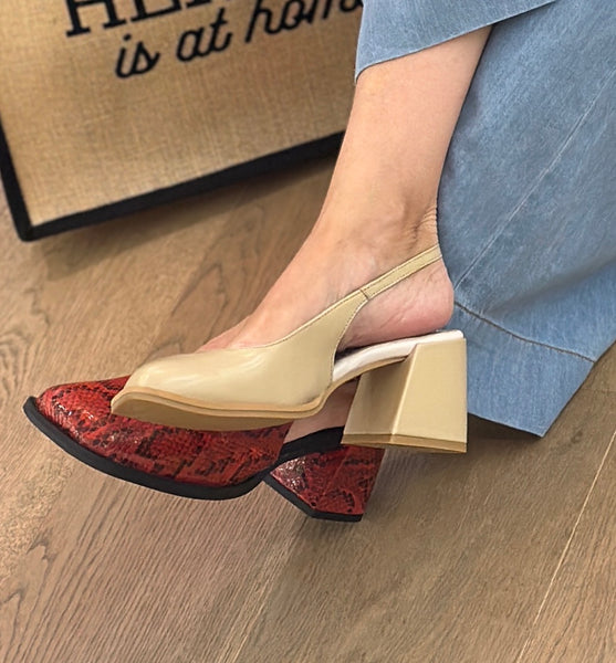 ART Verona Slingback Shiny Champagne