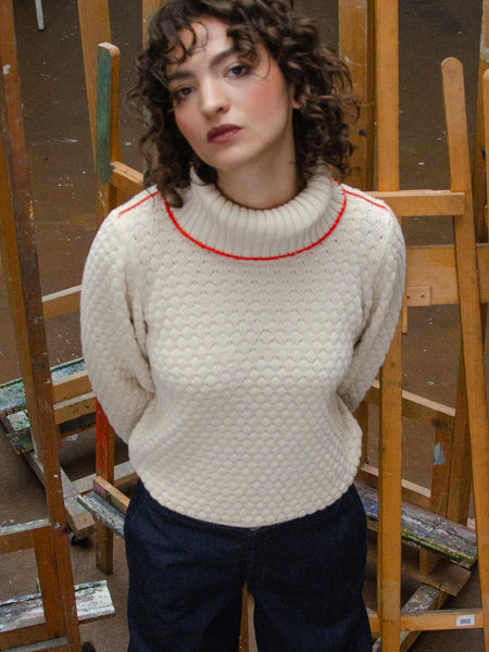 MADEMOISELLE YEYE Scribble Line Jumper (last size: XL/XXL!)