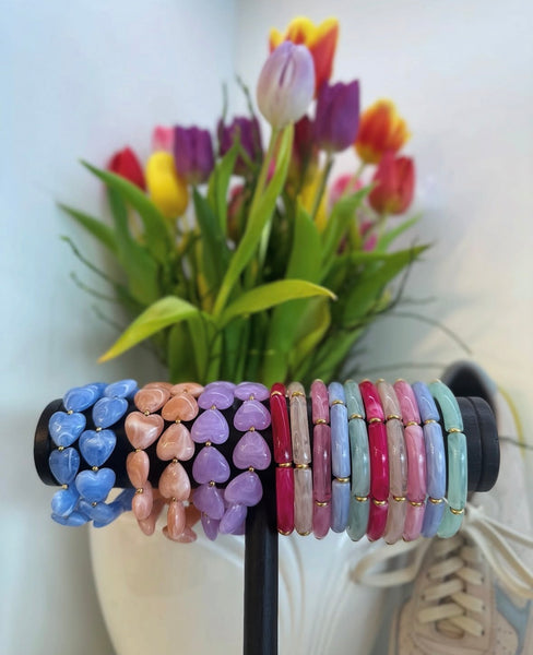 BRACELET Peach Hearts