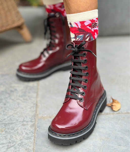 ART Marina Zipper Shiny Burdeos (last size: 38!)