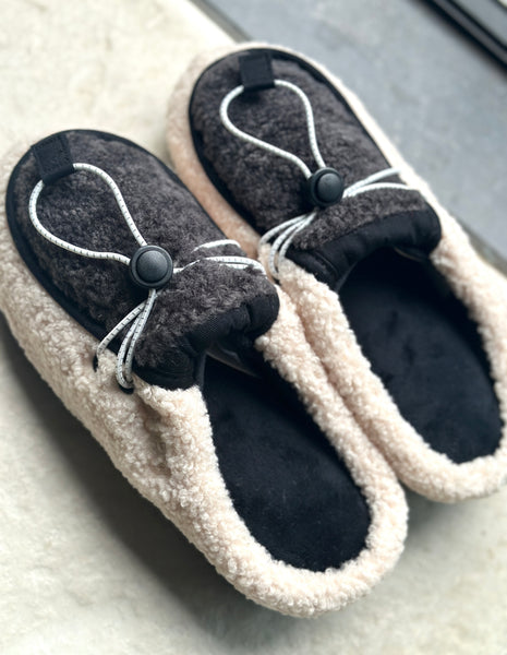 SUBU 'FROZZO' slipper Charcoal/Off White