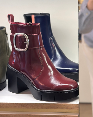 ART Berna Boot Buckle Shiny Burdeos