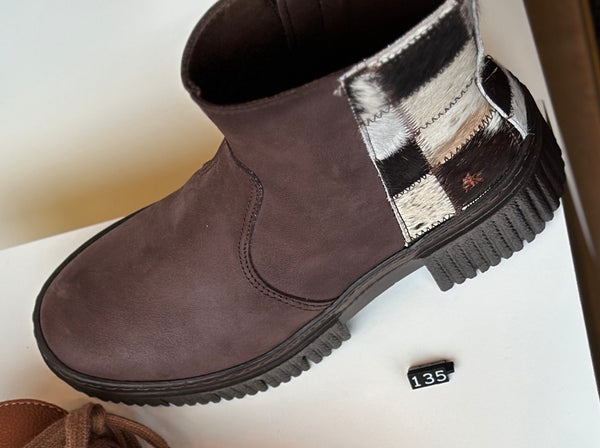 ART York Boot Brown-Texas Patchwork