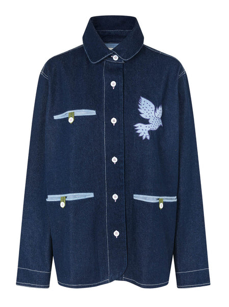 LOLLY'S LAUNDRY Edda Jacket Dark Blue Denim