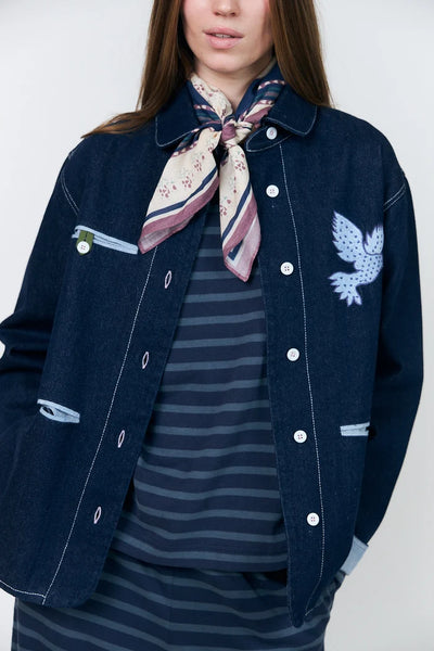 LOLLY'S LAUNDRY Edda Jacket Dark Blue Denim