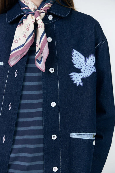 LOLLY'S LAUNDRY Edda Jacket Dark Blue Denim