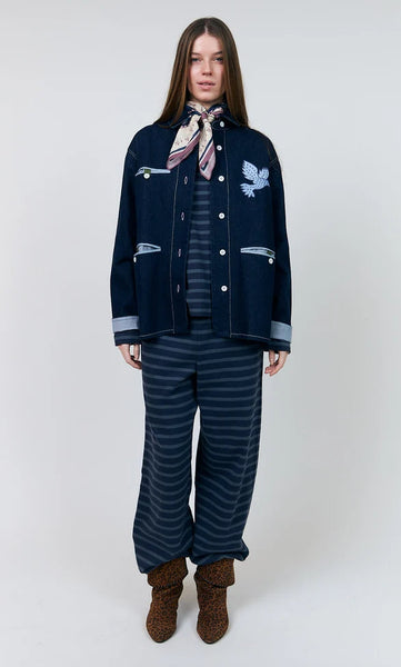 LOLLY'S LAUNDRY Edda Jacket Dark Blue Denim