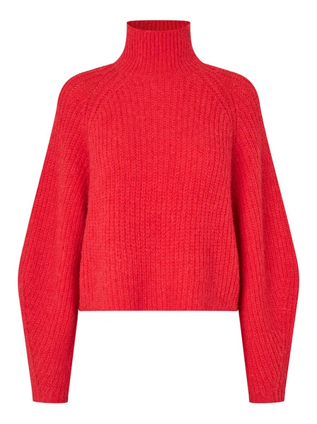 LOLLY'S LAUNDRY Elio Turtleneck Knit Red
