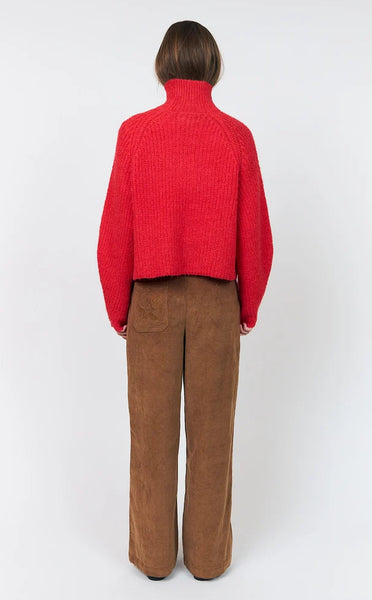 LOLLY'S LAUNDRY Elio Turtleneck Knit Red