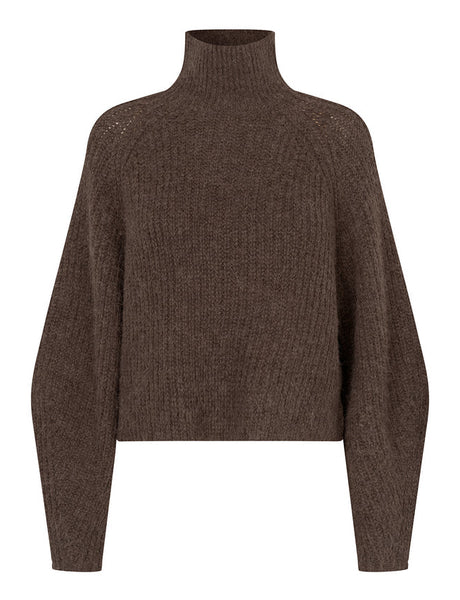 LOLLY'S LAUNDRY Elio Turtleneck Knit Dark Mokka