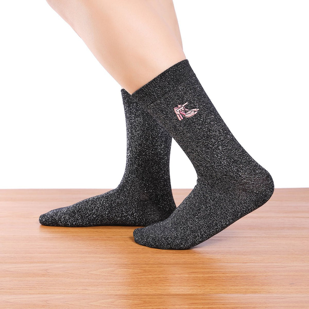 TALON Socks Shiny Dark Grey