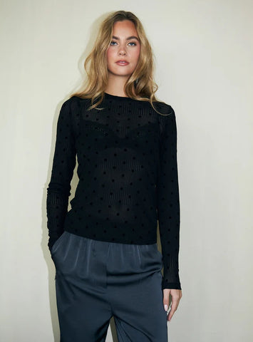 LOLLY'S LAUNDRY Irie Blouse Black