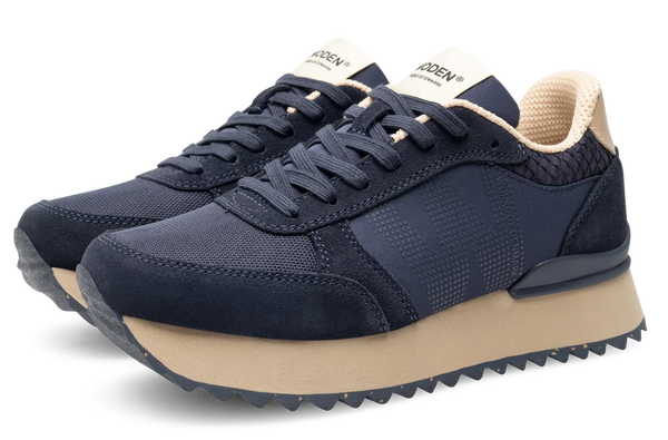 WODEN Ronja Plateau Dark Navy Multi (last pair: size 39!)