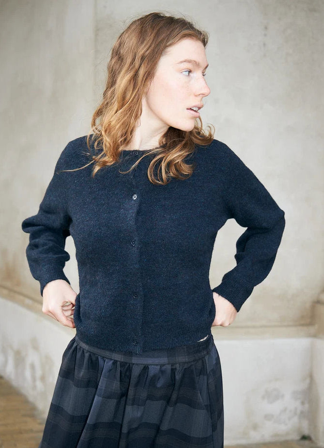 LOLLY'S LAUNDRY Rowe Cardigan Dark Navy