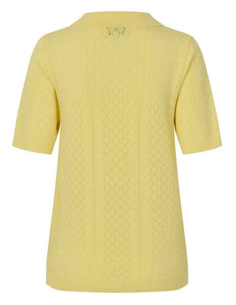 LOLLY'S LAUNDRY Alaia Polo Knit Yellow