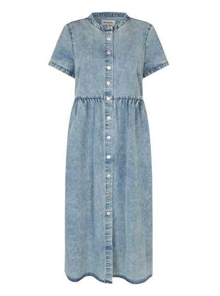 LOLLY'S LAUNDRY Aliya Maxi Dress Washed Denim