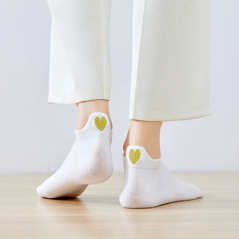 COEUR DORÉ Socks White