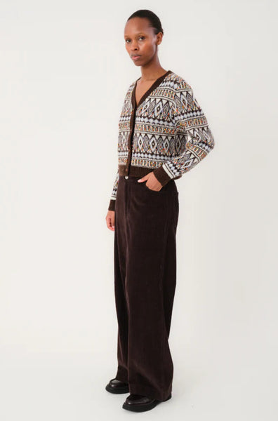 LOLLY'S LAUNDRY Florida Pants Mokka Corduroy