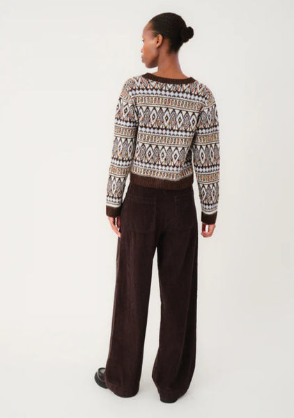 LOLLY'S LAUNDRY Florida Pants Mokka Corduroy