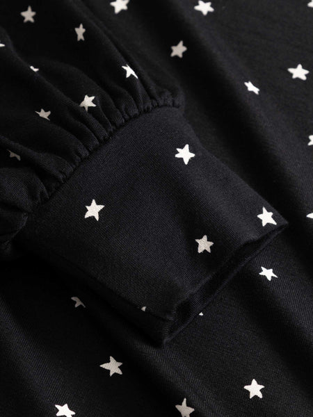 MADEMOISELLE YEYE 'Perfect Raffiné' Top Black/Stars