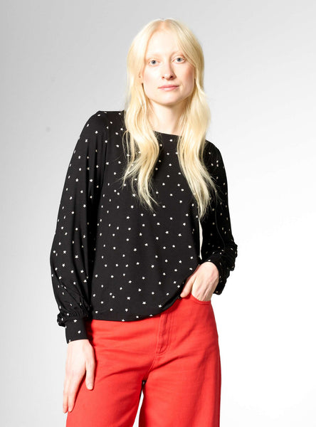 MADEMOISELLE YEYE 'Perfect Raffiné' Top Black/Stars